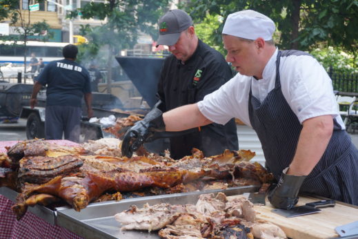 ed mitchell crew pulling pork