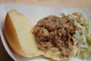 Whole hog sandwich from the Pit!