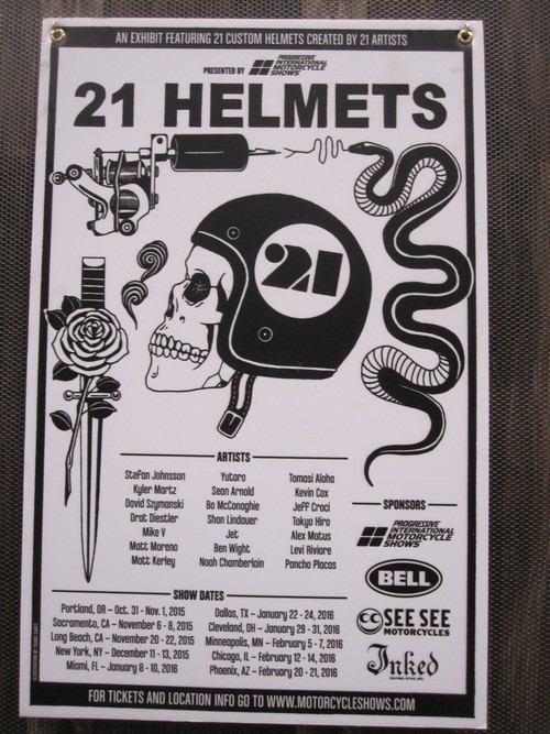 21 helmets created by 21 500 artists